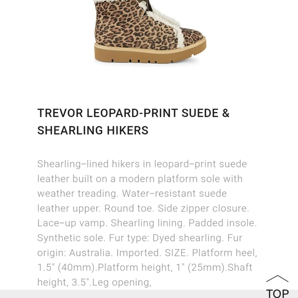 NWOB GENTLE SOULS leopard shearling boots - Picture 11 of 11